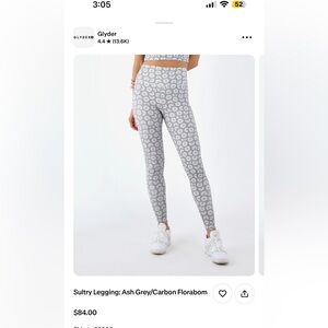 Glyder Women’s Gray Geometric Print Leggings, New with tags